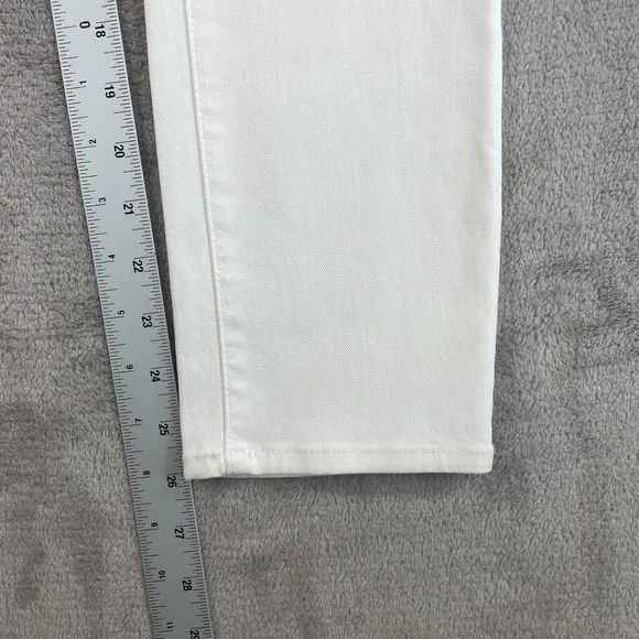 Mother The Looker Crop in Glass Slipper Jeans Women 25 White Slim Fit USA NWOT - Picture 10 of 14